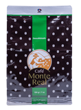 MONTE REAL - DECAF ARABICA GOURMET COFFEE, FLAVORED GROUND COFFEE, FRESH ROASTED COFFEE GROUNDS, MEDIUM DARK ROAST, CACAO FLAVOR, 200 GRAMS