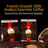 Monte Real - Arabica Gourmet Coffee, Flavored Ground Coffee, Fresh Roasted Coffee Grounds, Medium Dark Roast, Cacao Flavor, 400 Grams